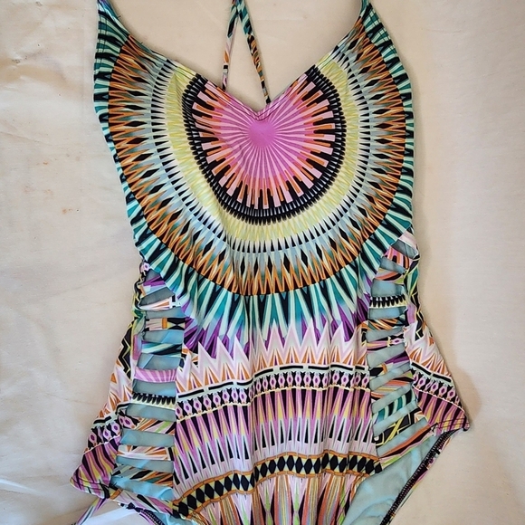 Bar III Other - SOLD!!!!bar III Womens 1 Piece Colorful Geometric Swimsuit XL NWOT Resort. Beach